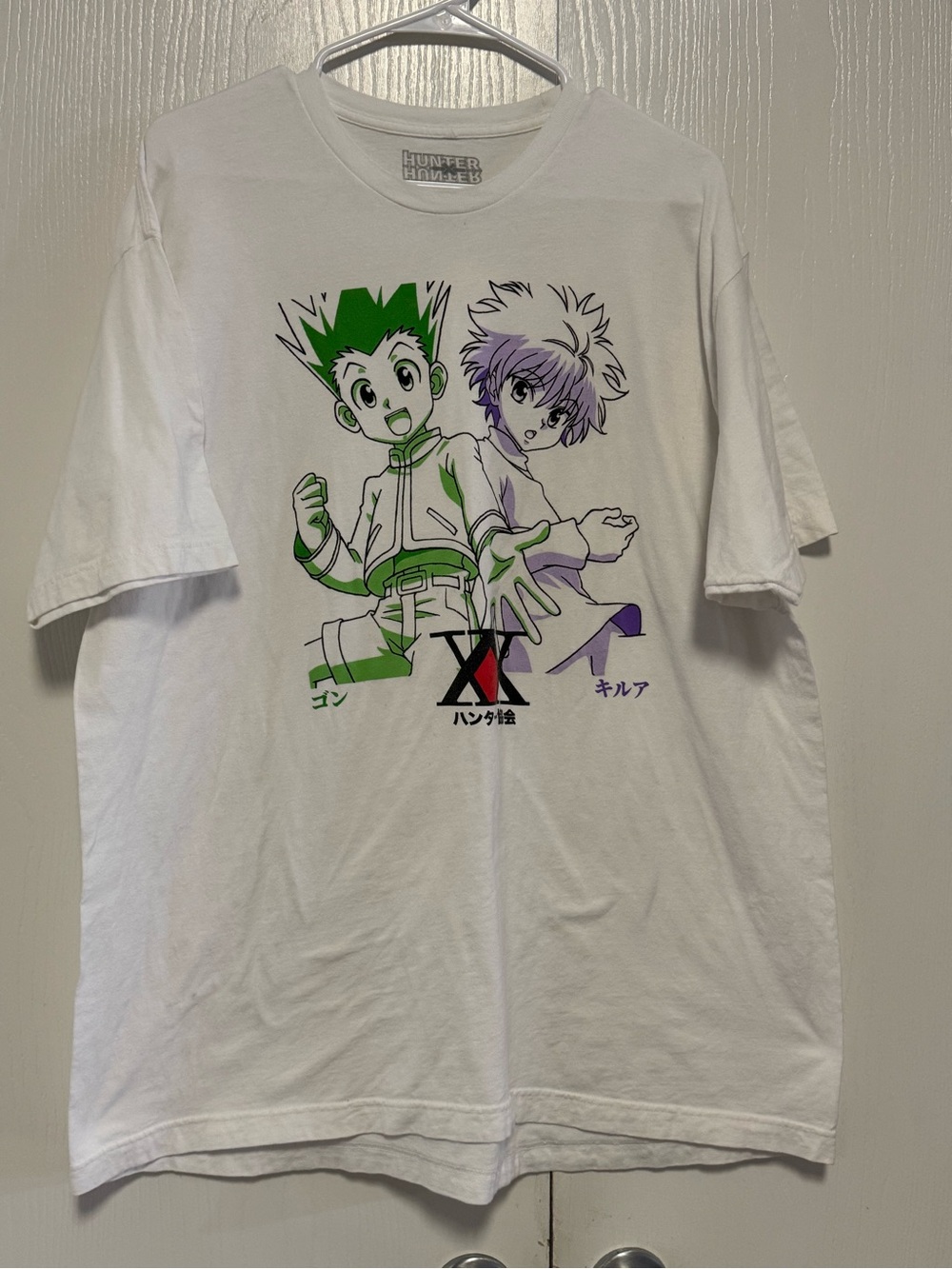 Hunter White Graphic Logo Tee with Black Print